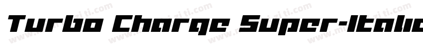 Turbo Charge Super-Italic Italic字体转换